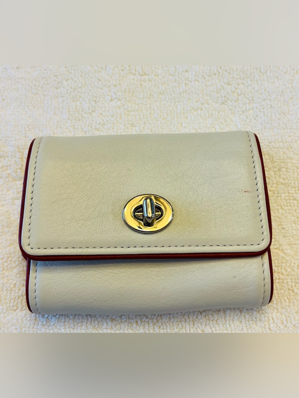 Rare Vintage Leather Coach Small Jewelry Pouch/Roll-Made In Spain